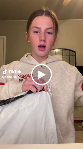 Customer video review of after party grey hoodie