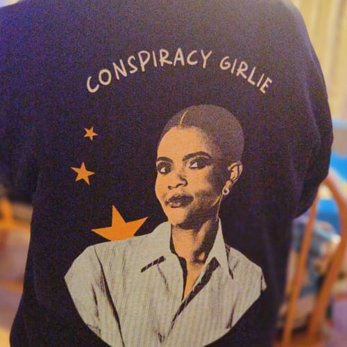 Customer photo review of Conspiracy Girlie Crewneck