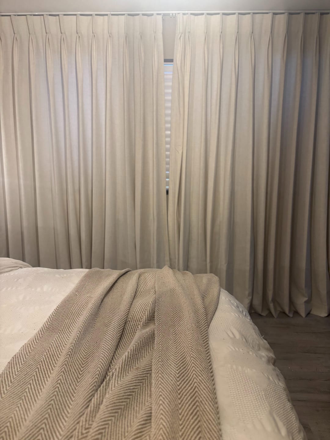 Customer photo review of Sally Linen Blend Custom Curtain