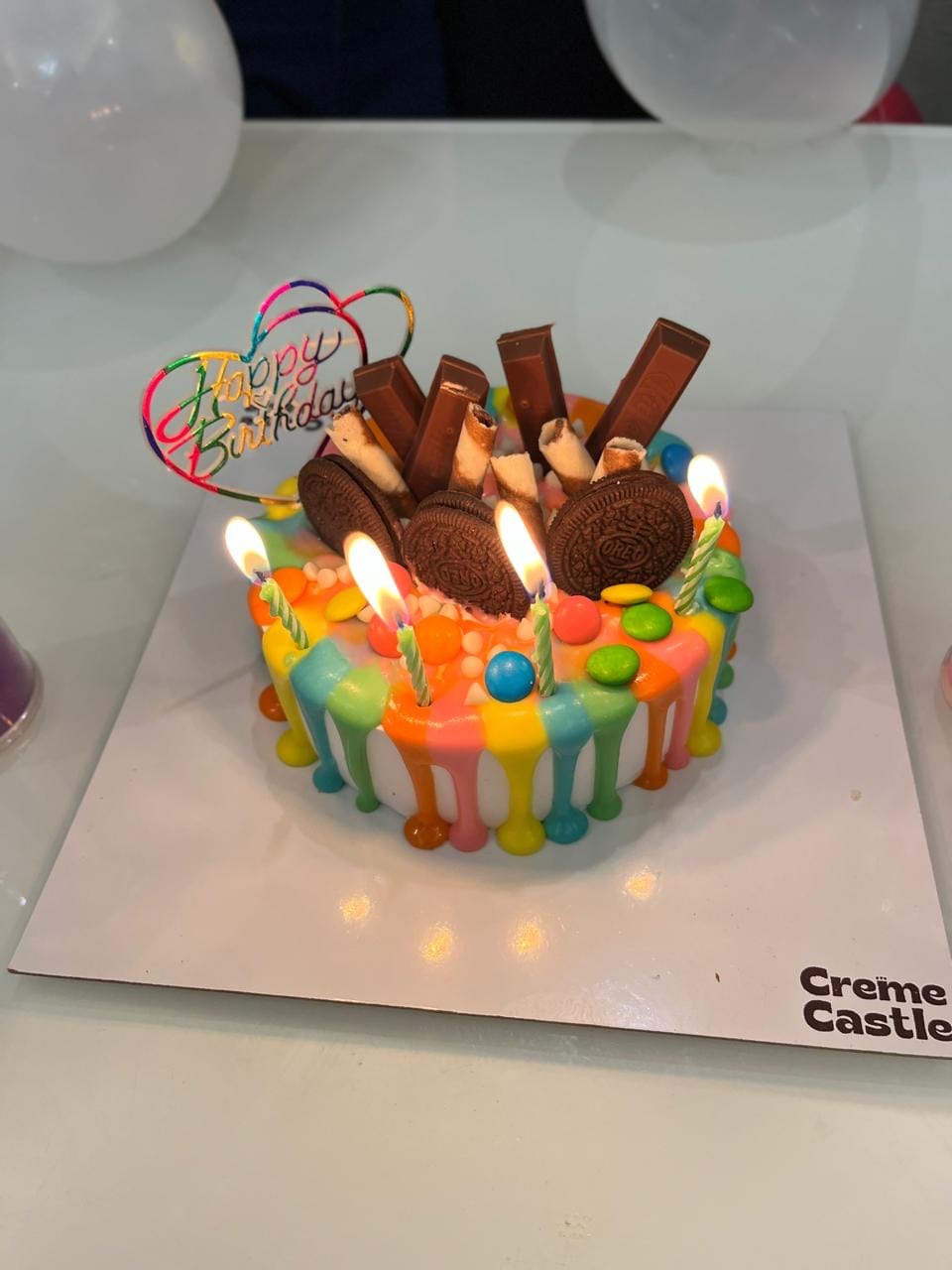 Customer photo review of Colorful Drip Cake