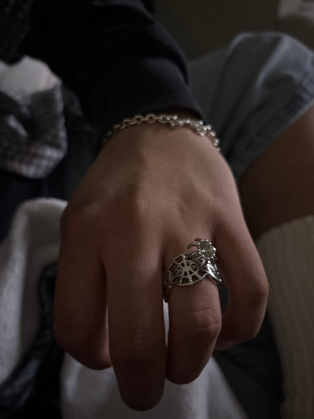 Customer photo review of SPIDER WEB RING