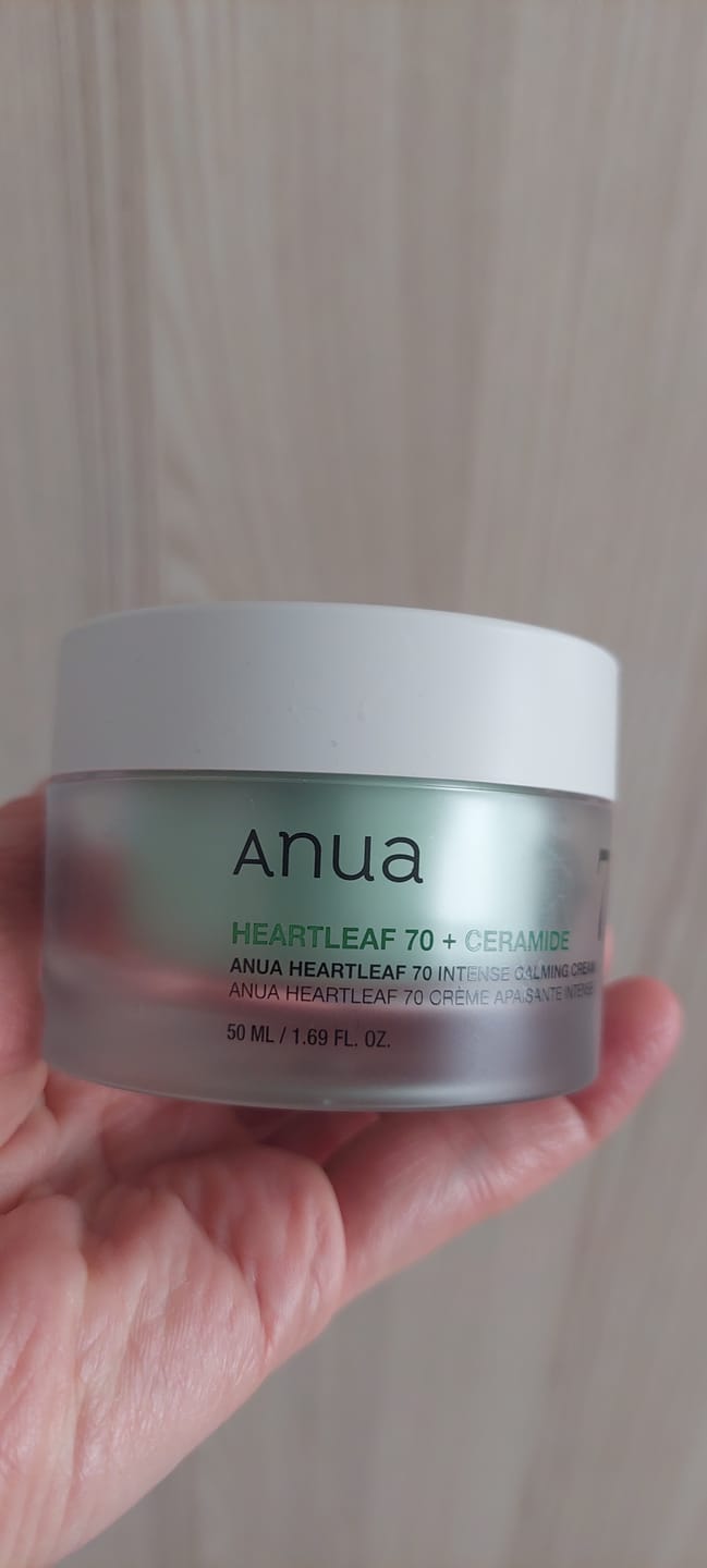 Customer photo review of Intensīvi nomierinošs krēms sejai Anua Heartleaf 70 Intense Calming Cream
