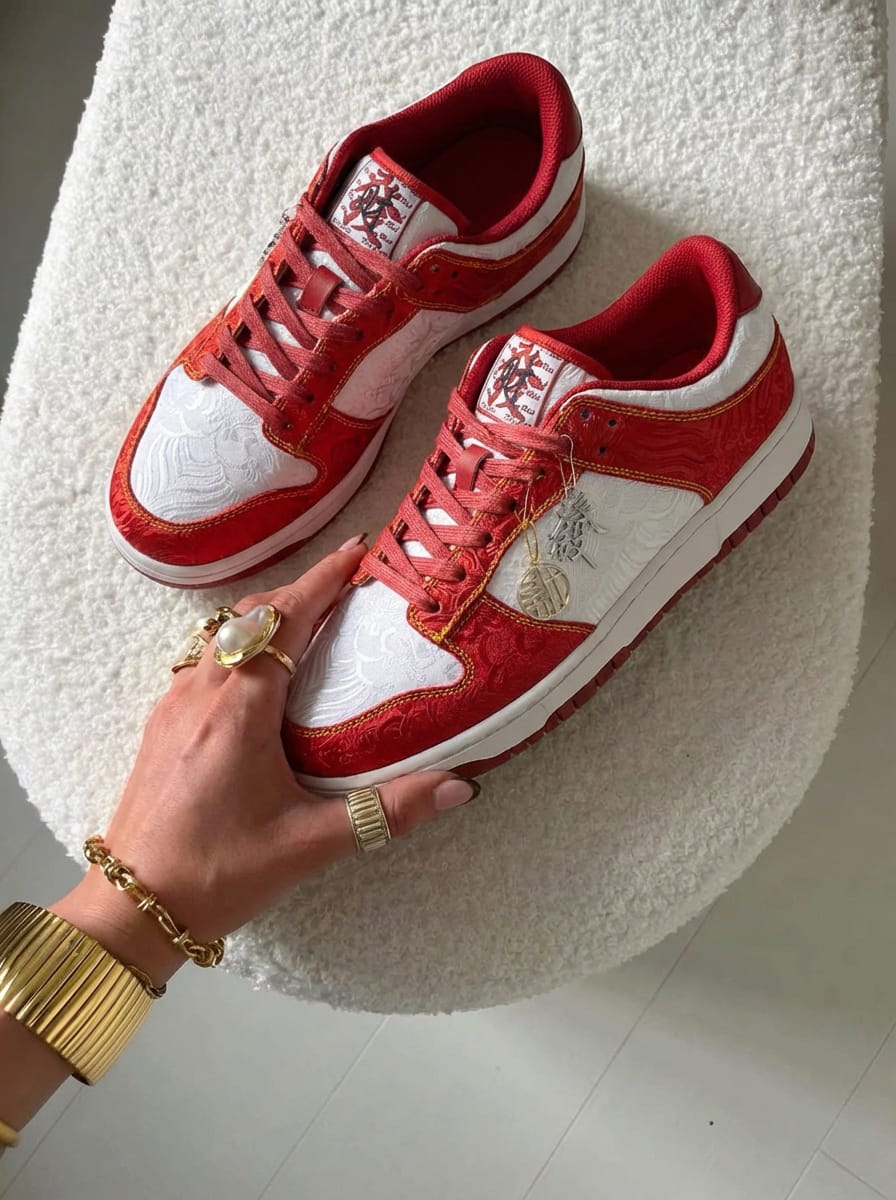 Customer photo review of The Red Seal, Silk Sneakers