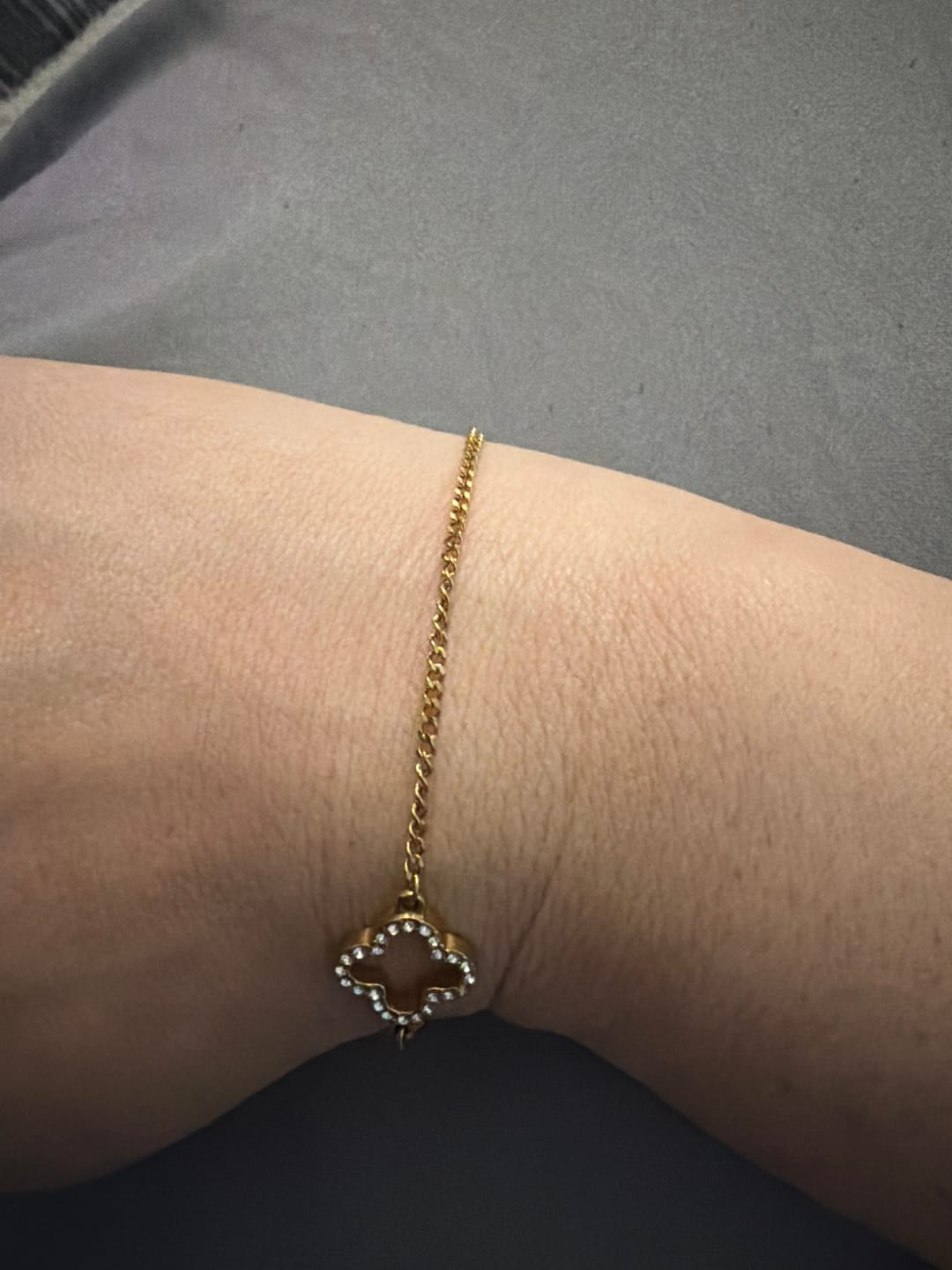 Customer photo review of Iced Lucky Bracelet w/ Cuban Chain