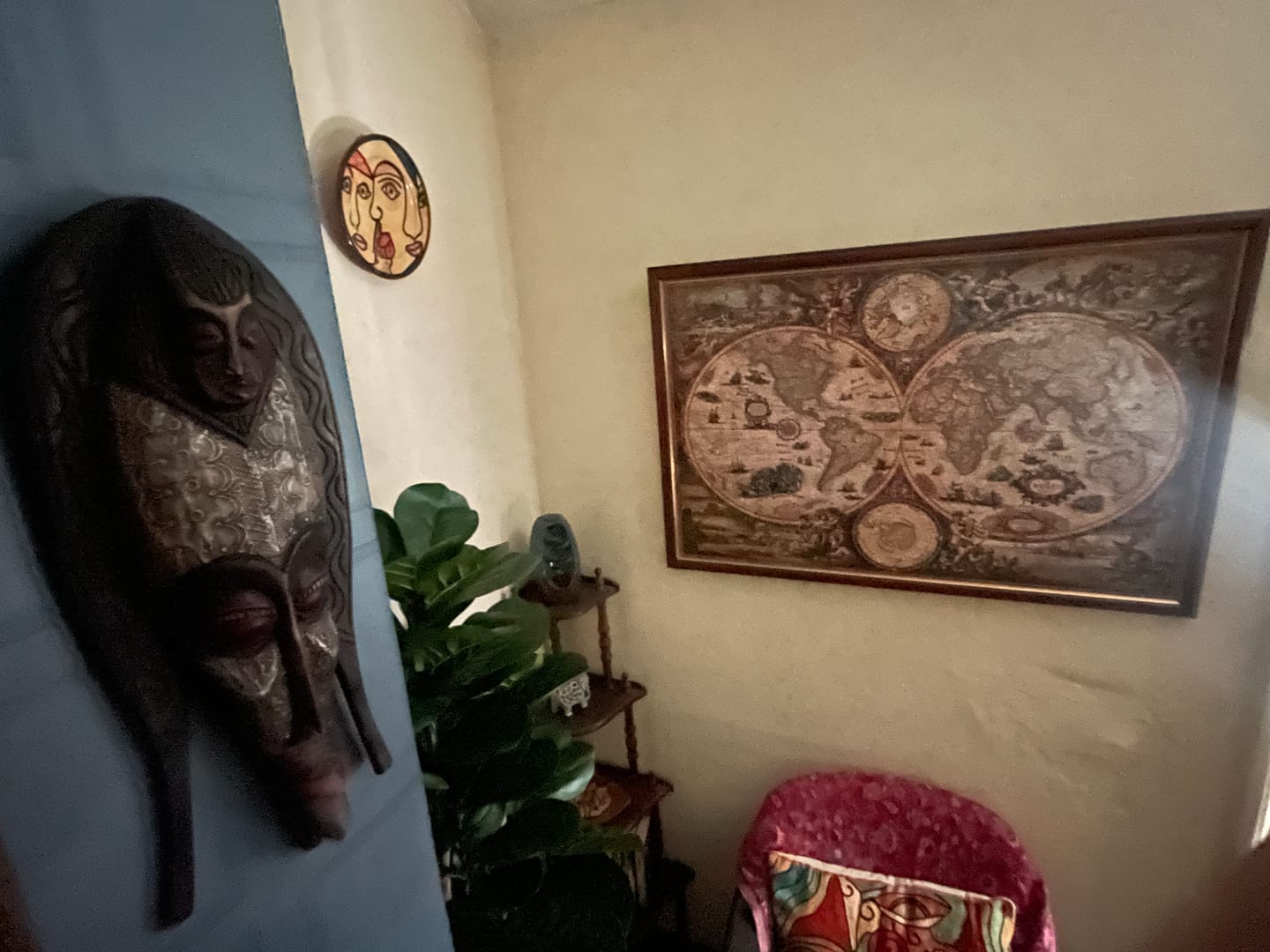 Customer photo review of Personalised Push Pin Travel Map: Choose Any World Map