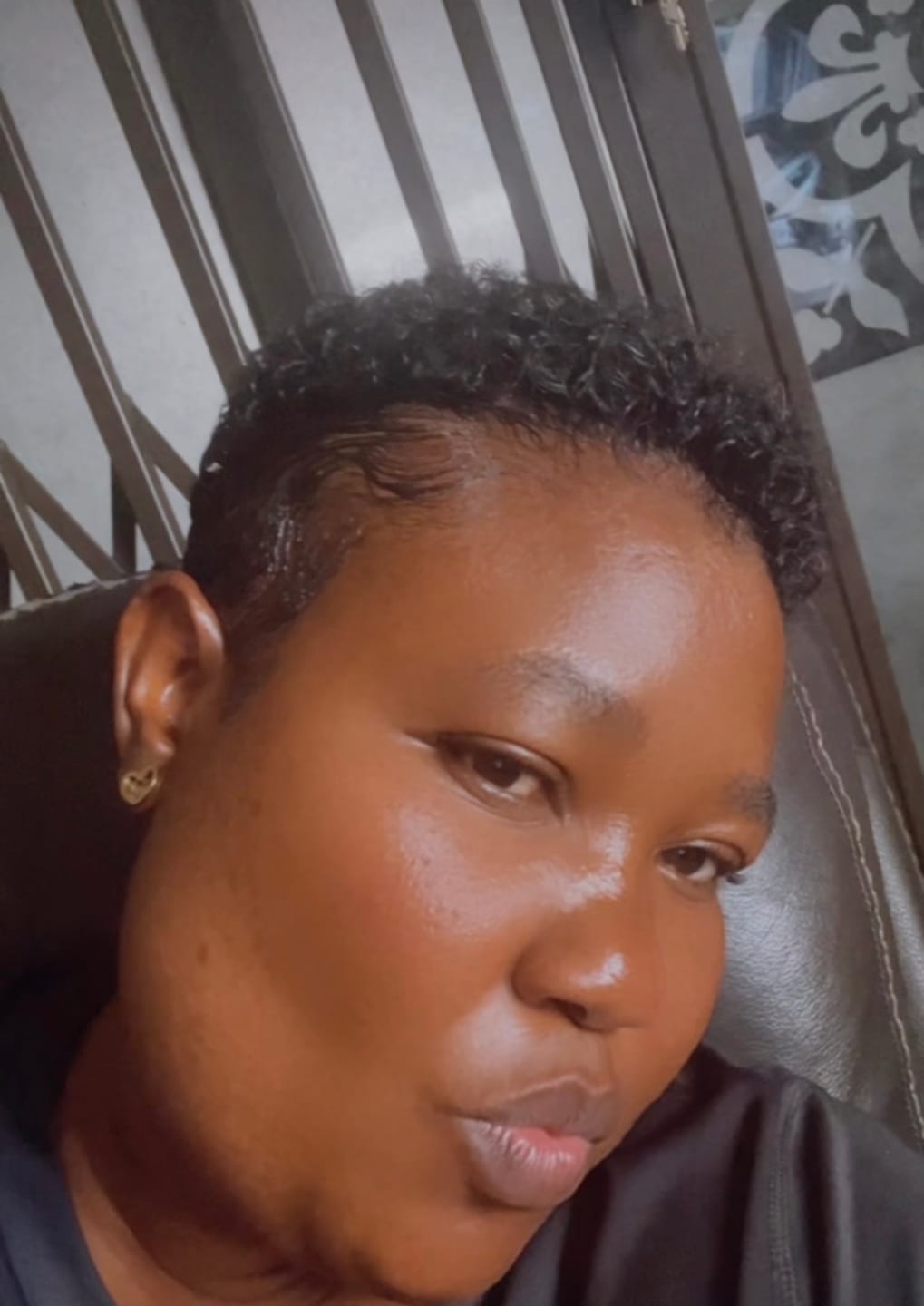 Customer photo review of Gold Thando Studs