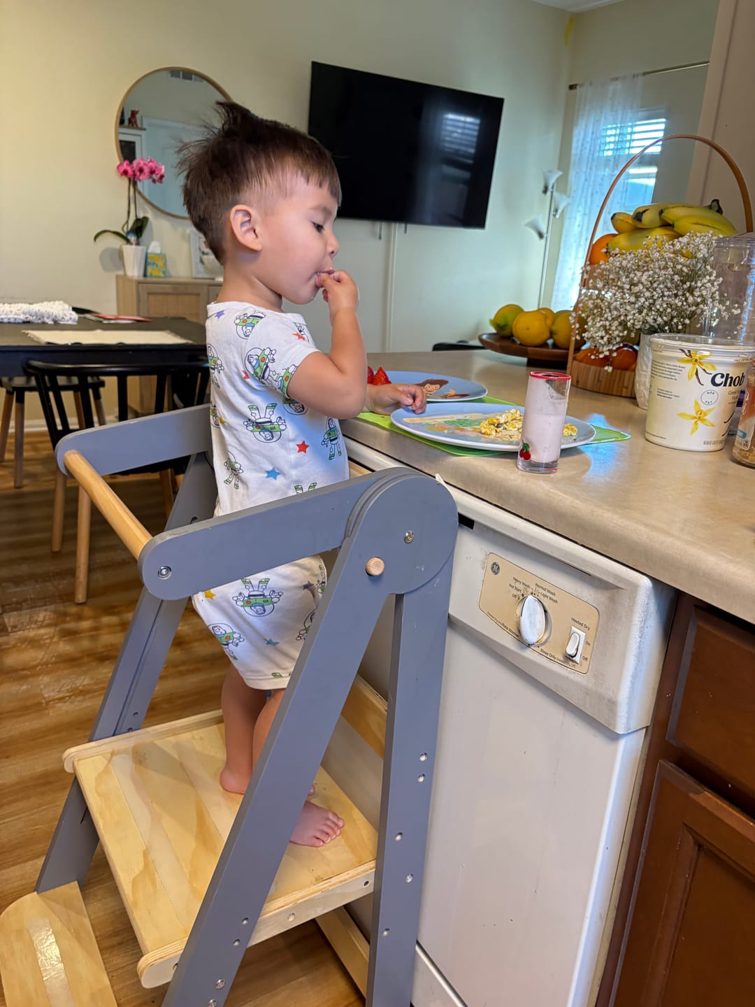 Customer photo review of HARPPA Nordi | Foldable Toddler Tower – Safety Net Not Included