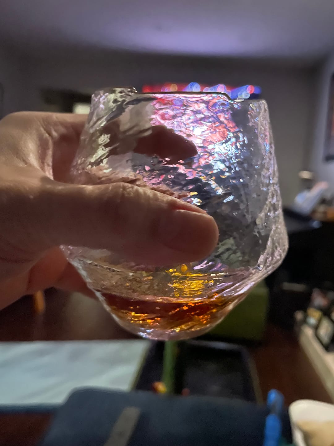 Customer photo review of Suisei - Handmade Japanese EDO Whiskey Glass