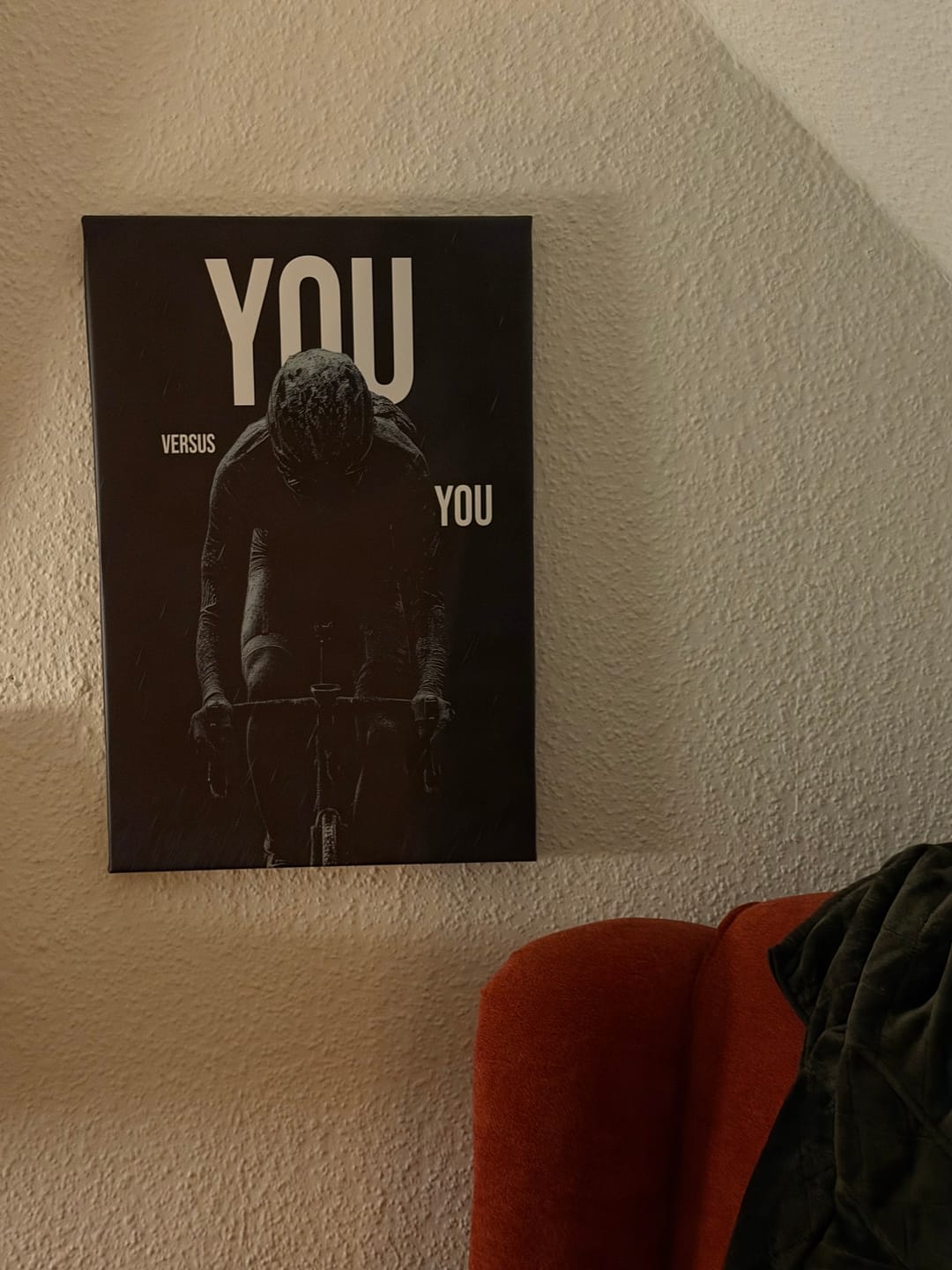 Customer photo review of You vs You“ – Motivationsposter Rennrad | Wandbild Motivation für Radsportler