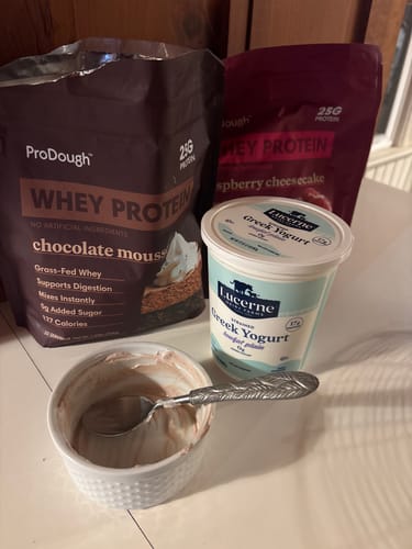 Customer photo review of Gourmet Whey Protein Powders