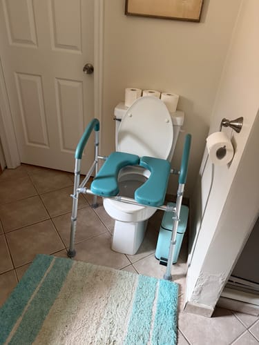 Customer photo review of Raised Toilet Seat (400lb)