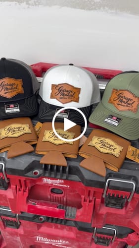 Customer video review of Richardson 112 Genuine Leather Patch Hats Laser Engraved