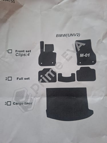 Customer photo review of Auto Fußmatten nach Maß - Komplettset