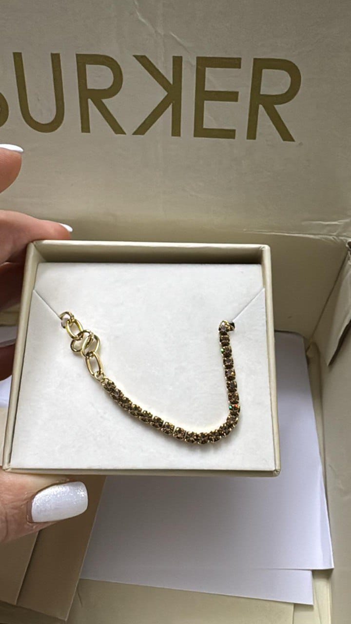 Customer photo review of Jade Gold Brown Bracelet