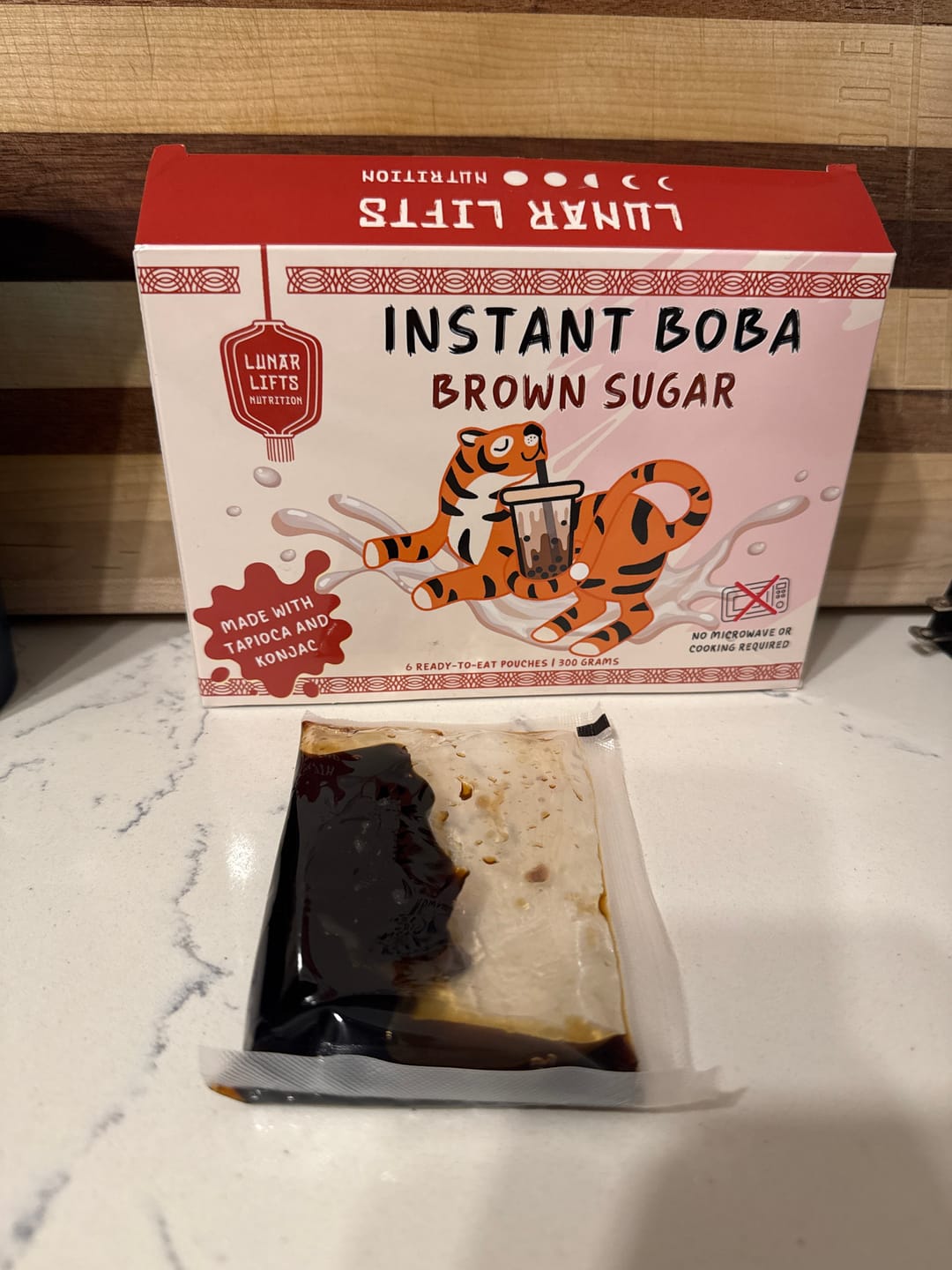 Customer photo review of Instant Brown Sugar Boba