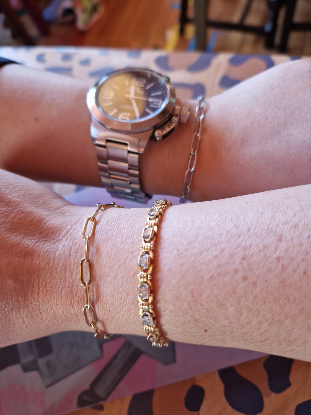 Customer photo review of Paperclip Bracelet