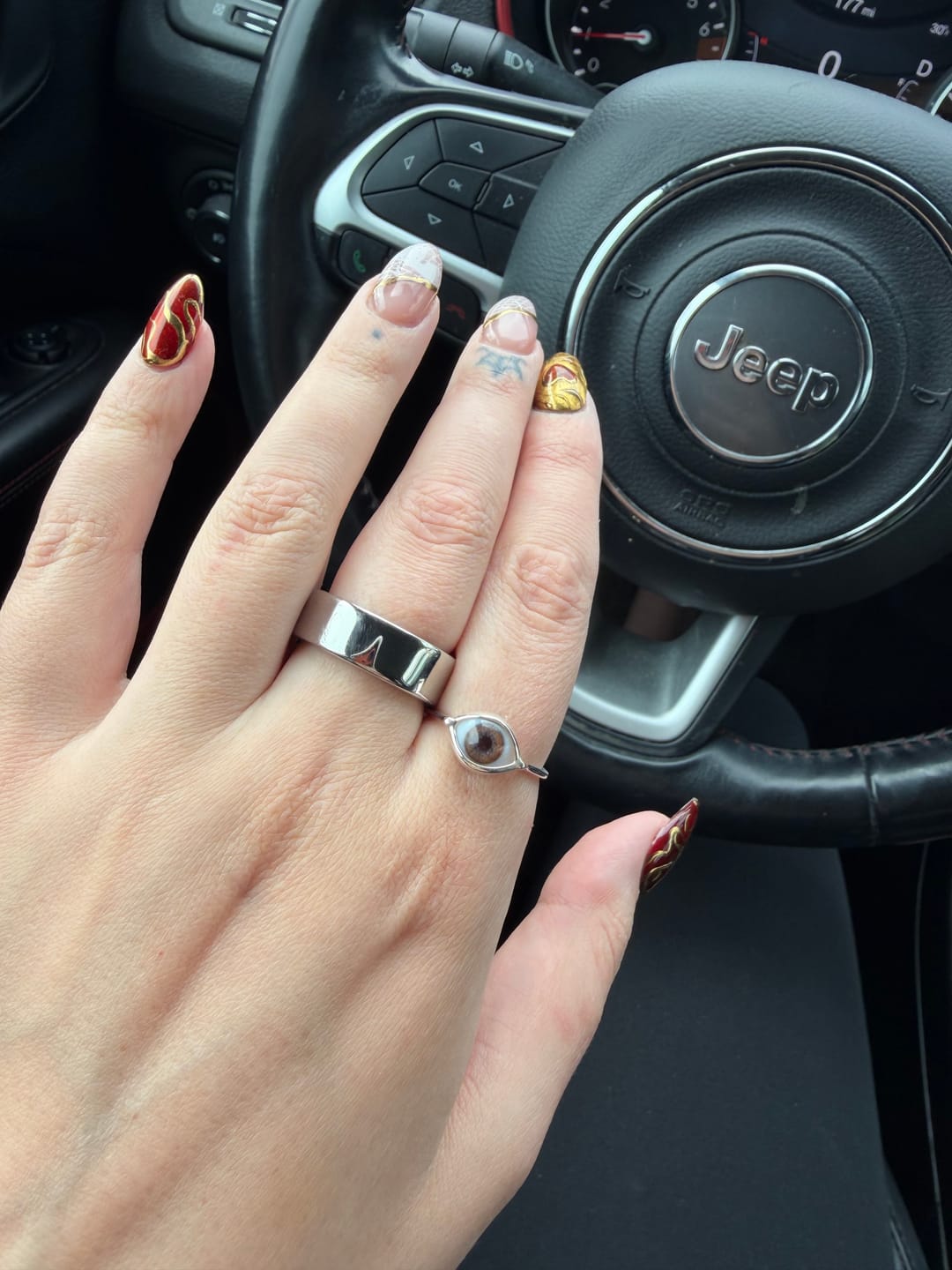 Customer photo review of Custom Mini Eye Ring