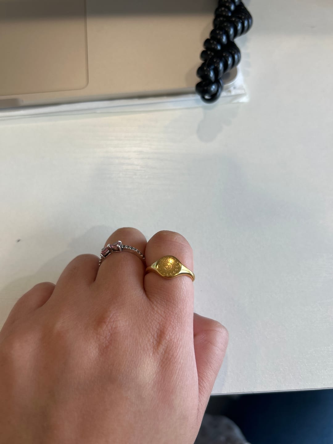 Customer photo review of Summer Solstice Gold Ring