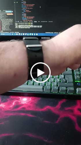 Customer video review of Black Nylon Watch Strap