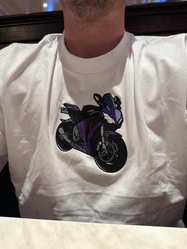 Customer photo review of CUSTOM Men's Heavyweight T-Shirt