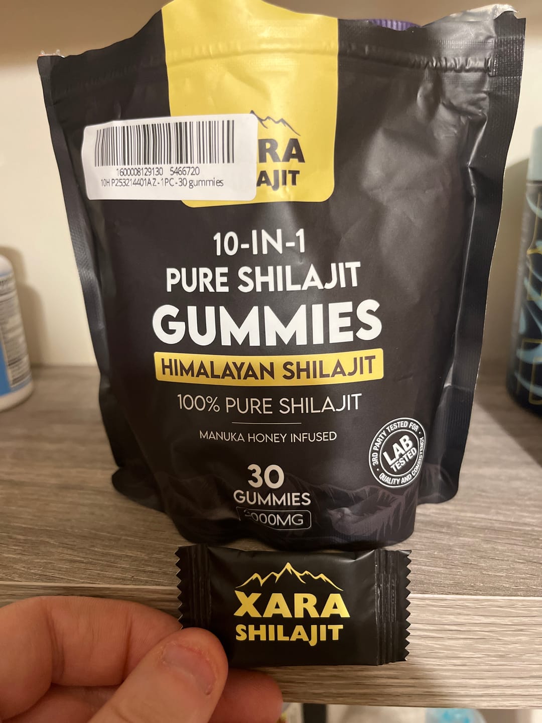 Customer photo review of XARA SHILAJIT® Pure Shilajit Gummies upgraded formula