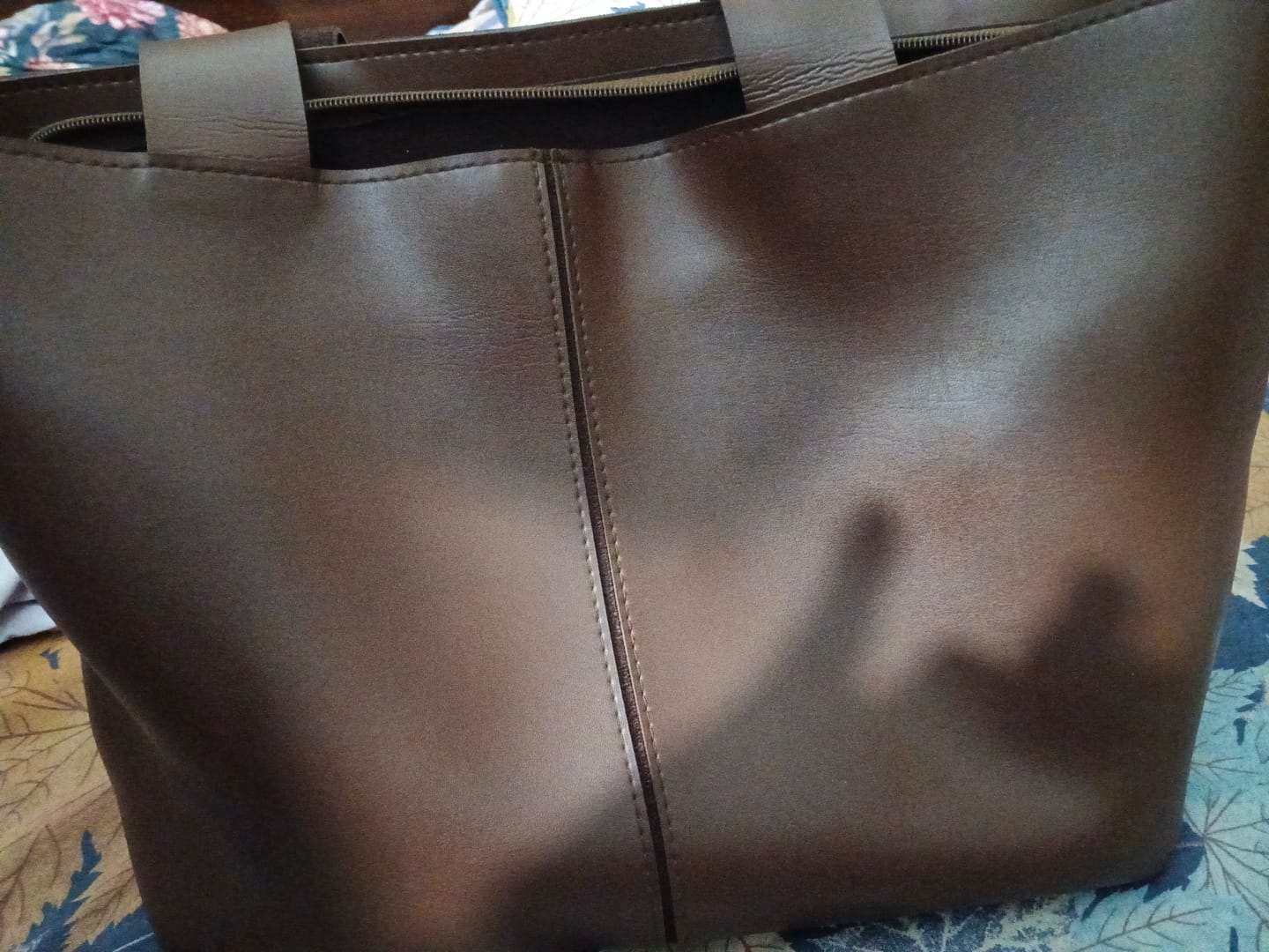 Customer photo review of Portland Tote Latte