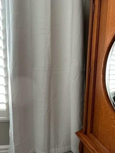 Customer photo review of Hussein 4 Layers OEKO Certified Soundproof Thermal 100% Blackout Anti-Dust Premium Custom Curtain