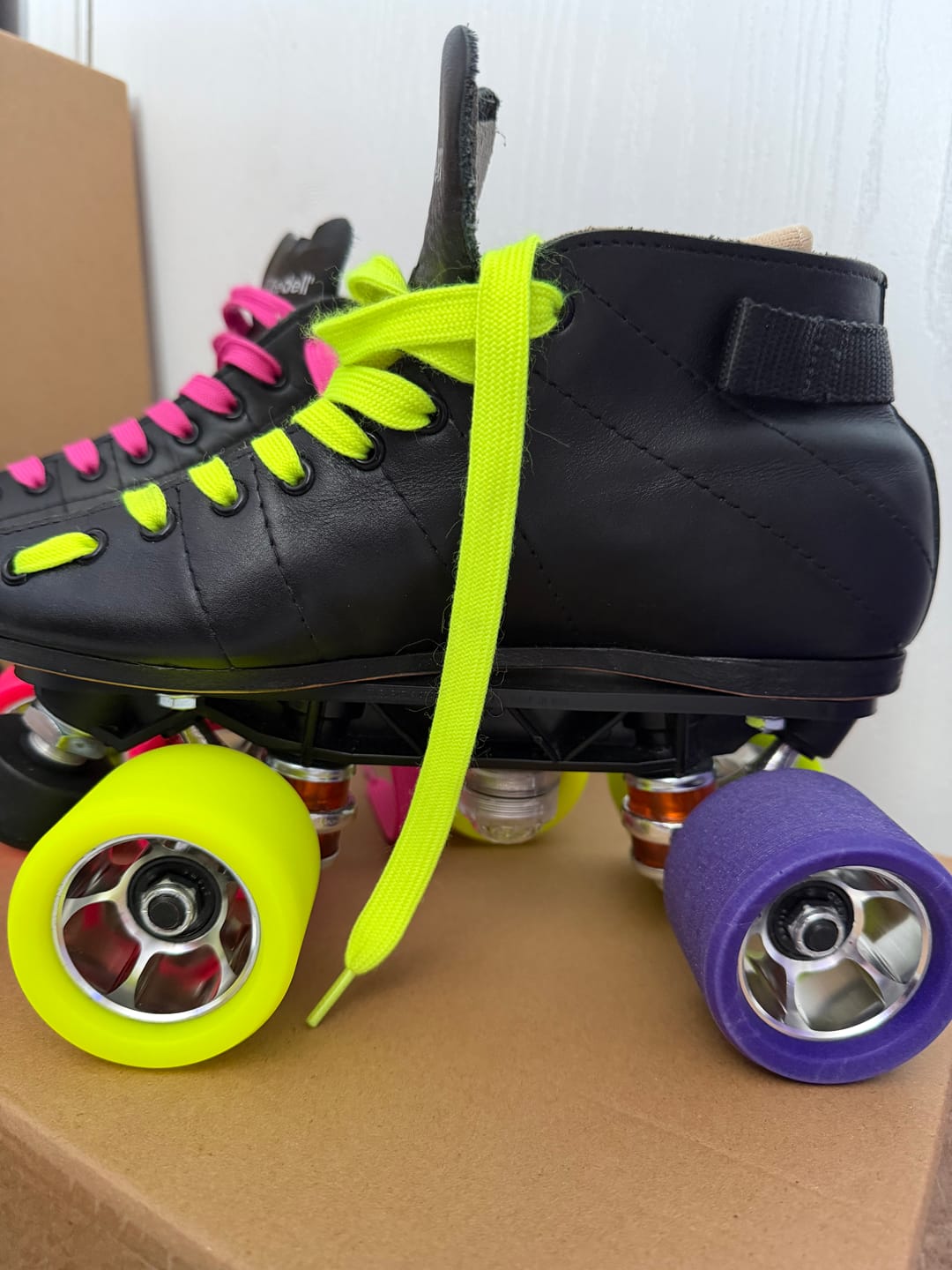 Customer photo review of Royal Assassin Indoor UV Roller Skate Wheels