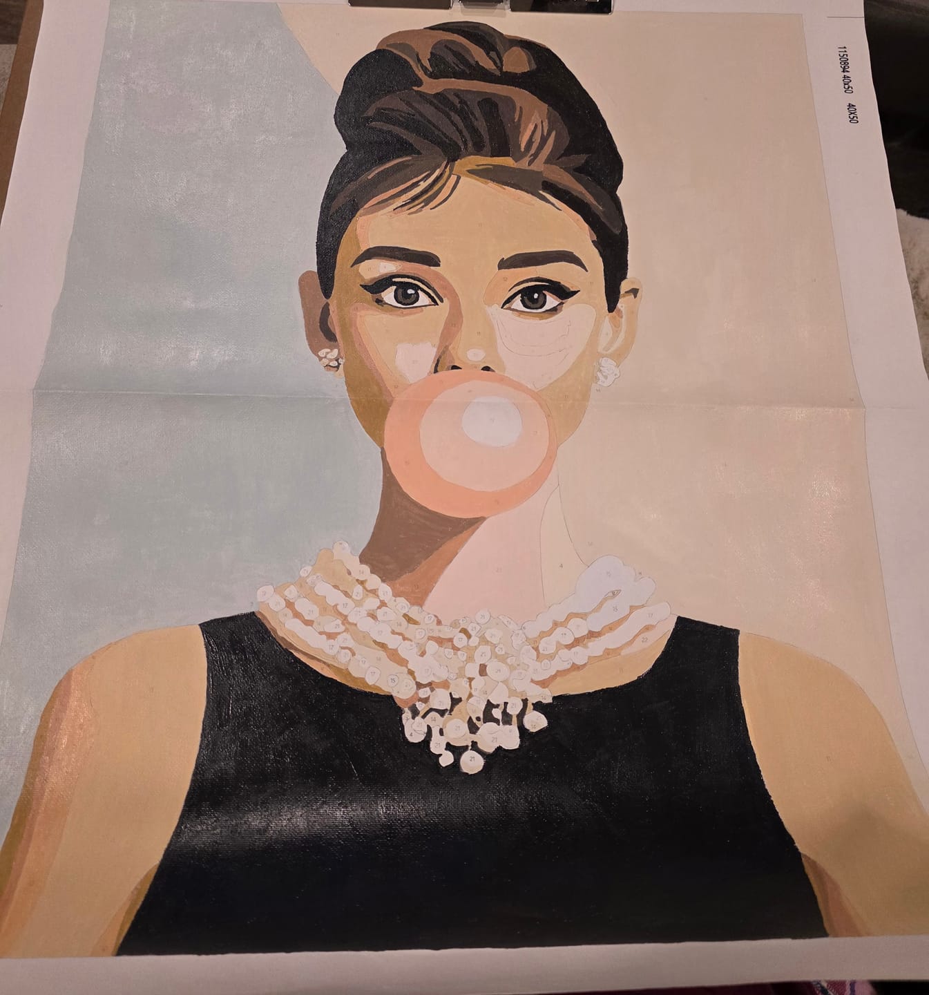 Customer photo review of Bubblegum Elegance | Paint by Number