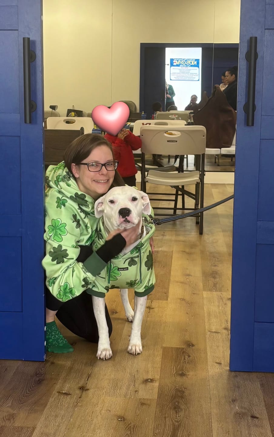 Customer photo review of St. Paddy's Dog Hoodies (Limited Edition)