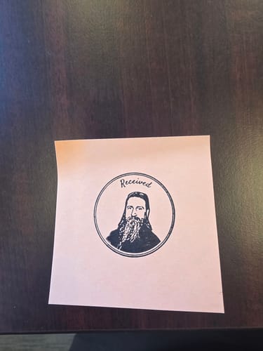 Customer photo review of Face Stamp﹘ Self-Inking Stamp﹘US