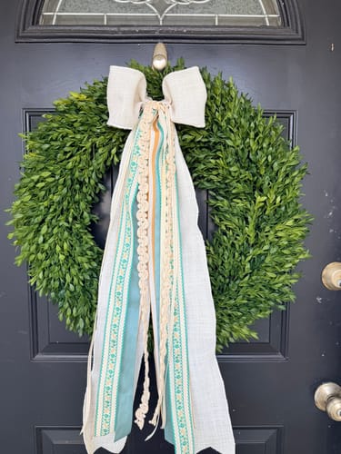Customer photo review of Tea Leaf Wreath 24"