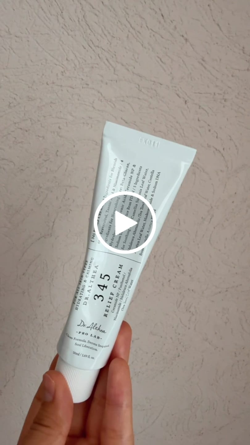 Customer video review of DR. ALTHEA - 345  Relief Cream 50 ML | Crema Regeneradora y Antiinflamatoria