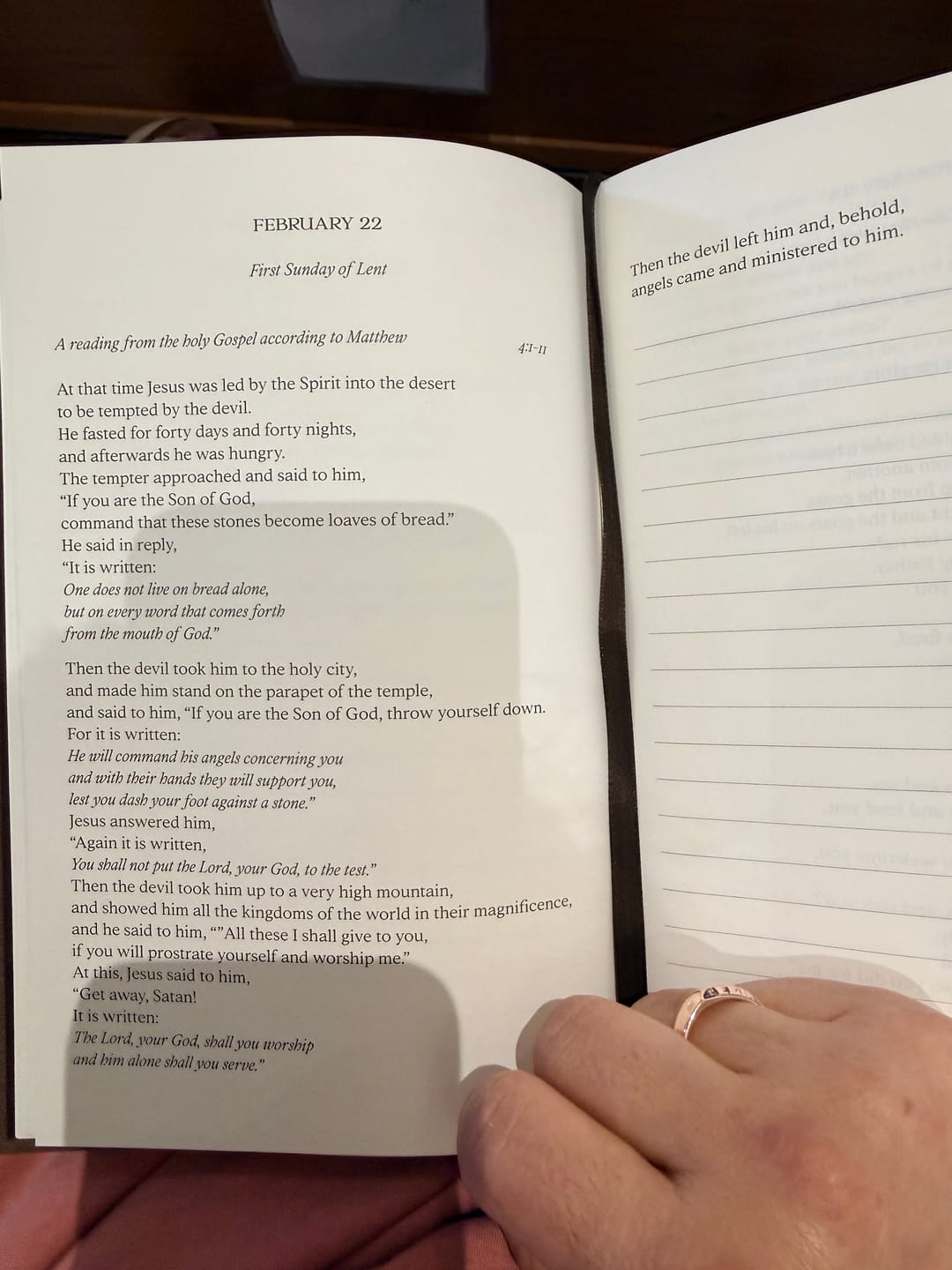 Customer photo review of On Every Word Scripture Journal 2026