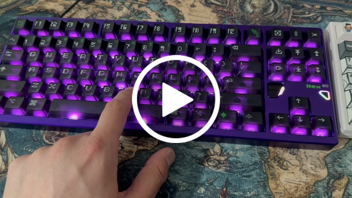 Customer video review of ATK x QK Hex80 Alüminyum Klavye (Manyetik Switch / HE)
