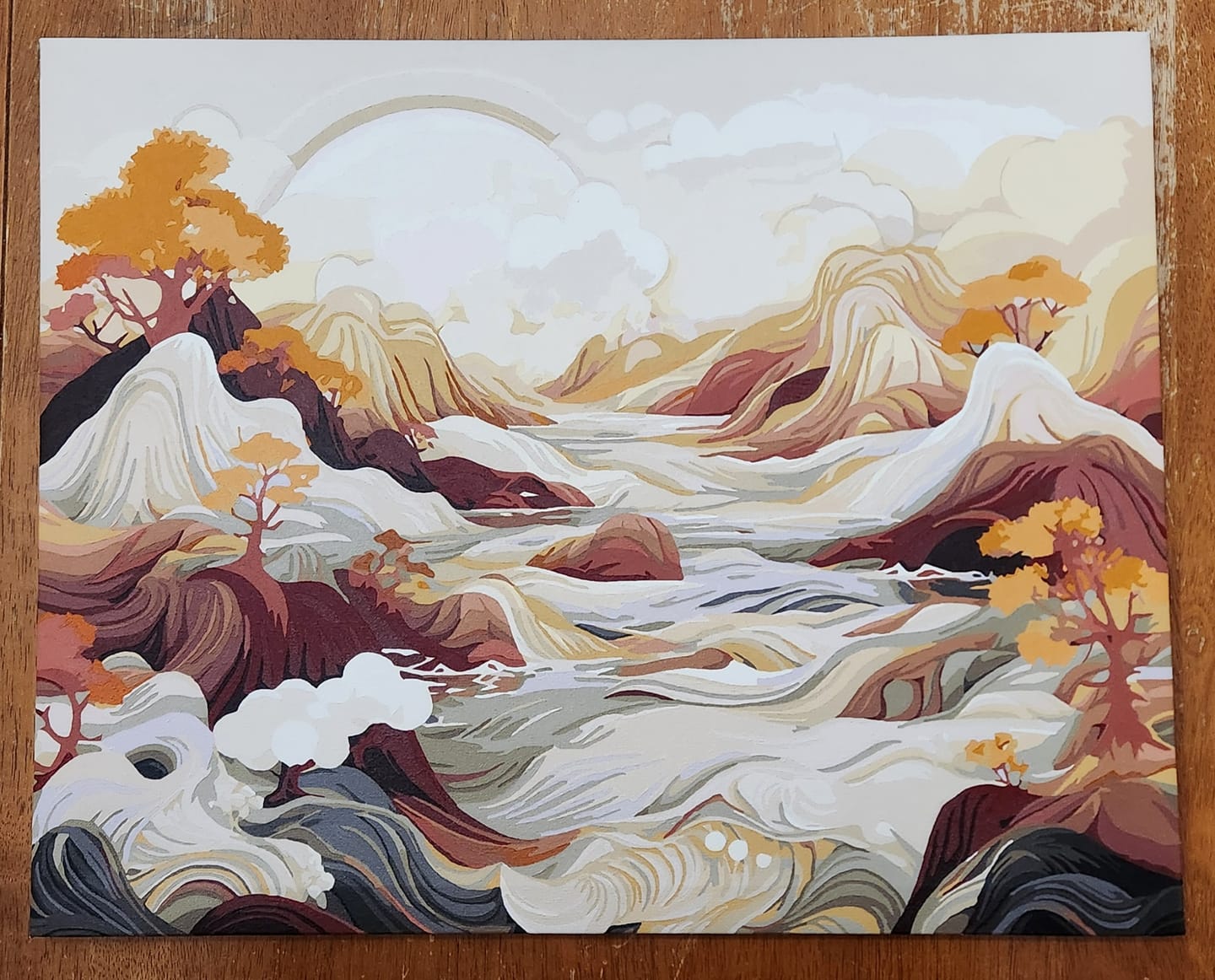 Customer photo review of Abstract Mountain Harmony