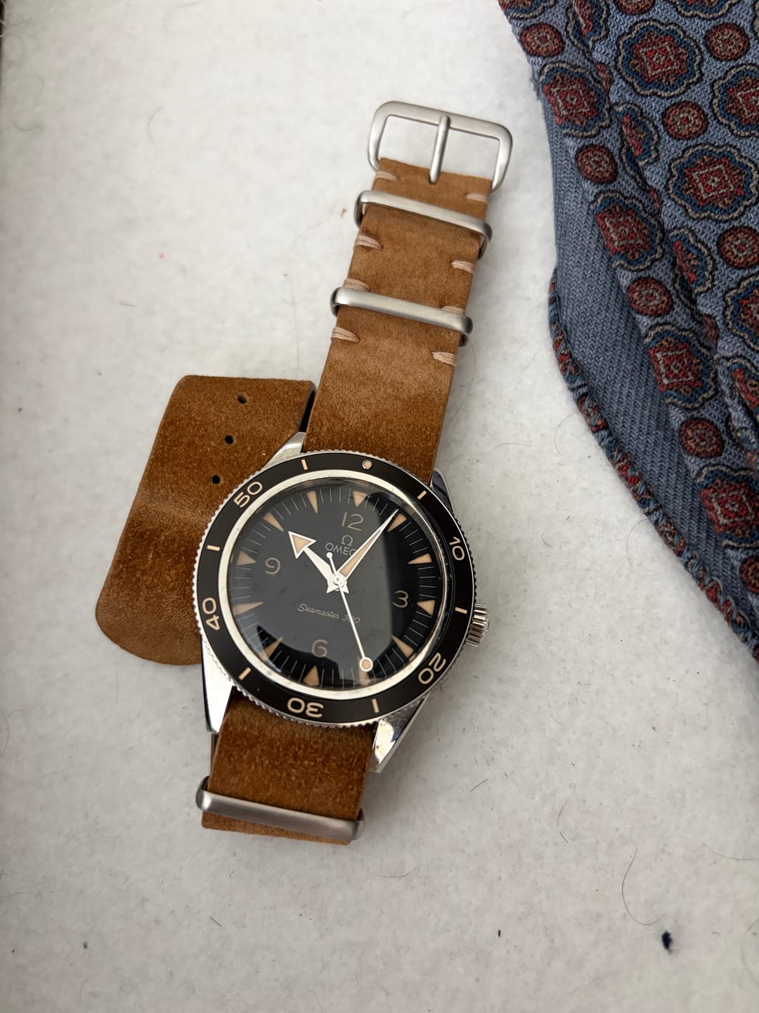 Customer photo review of Amber Suede Single-Piece