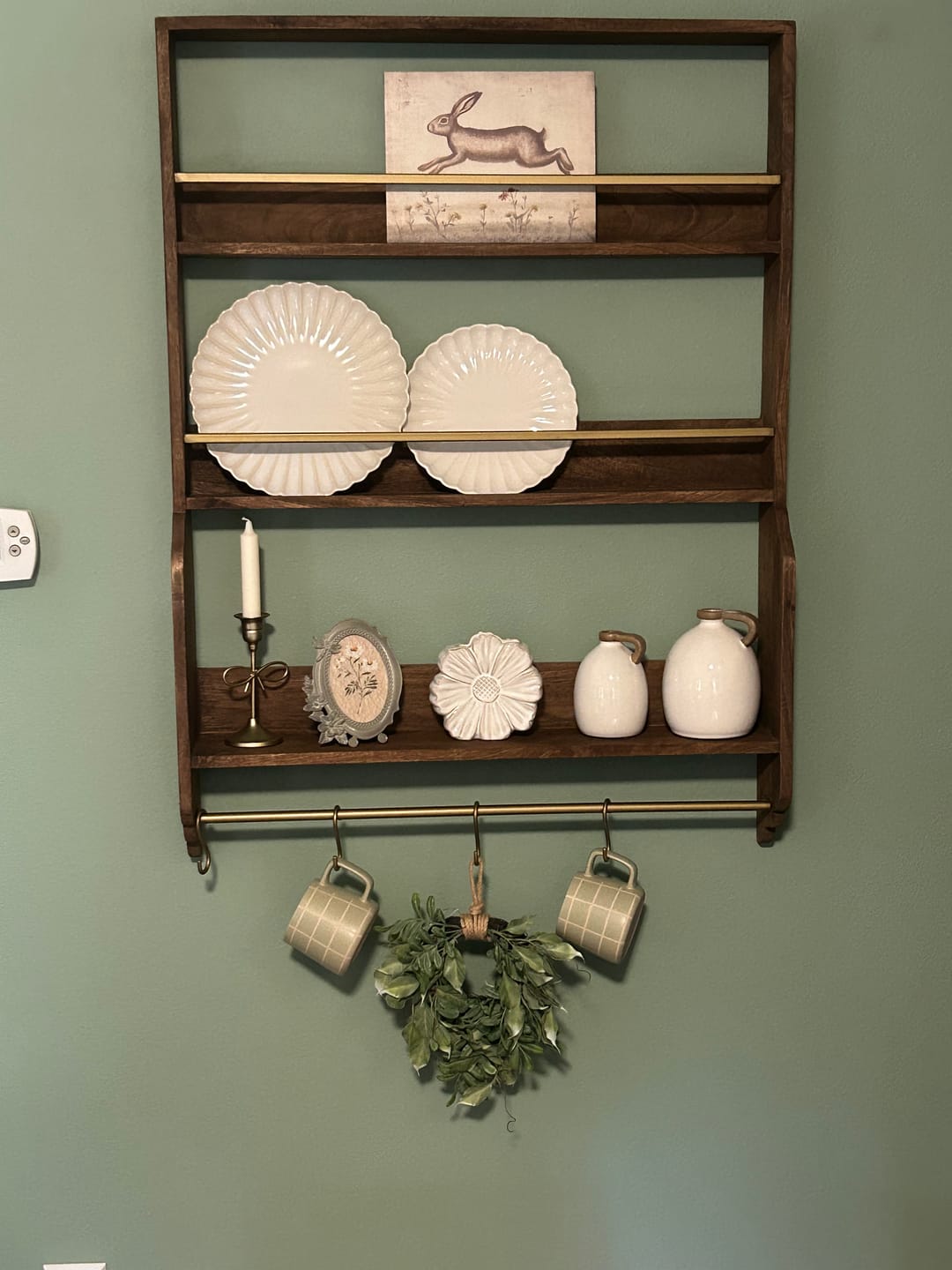 Customer photo review of Eliana Leafy Miniature Wreath | Small