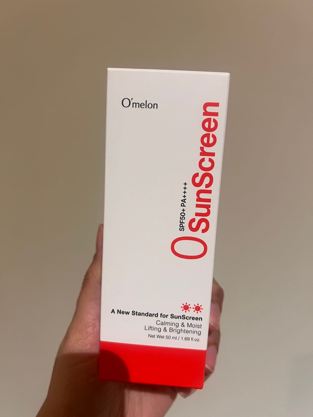 Customer photo review of O'melon Zero O Sunscreen