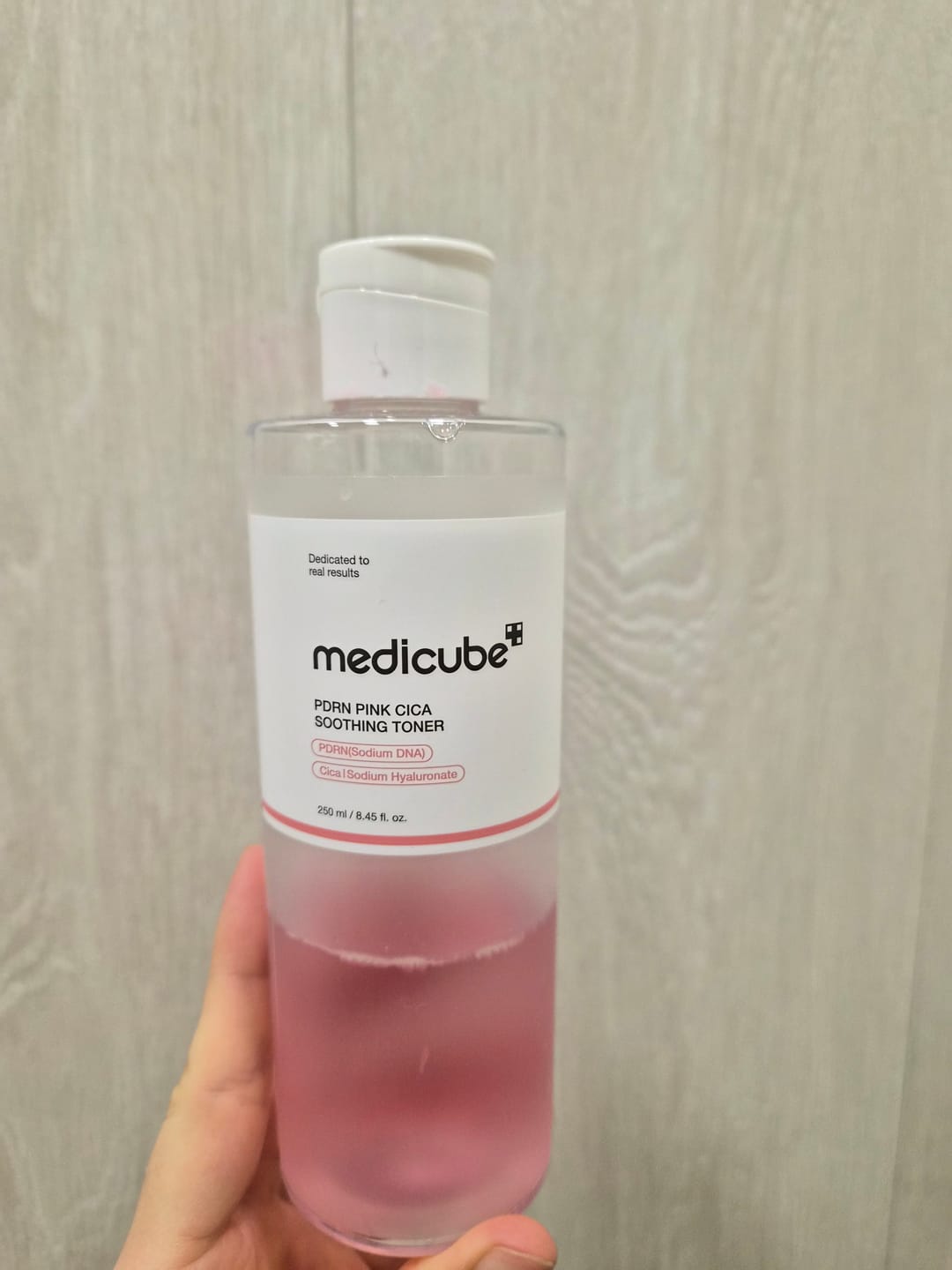 Customer photo review of Nomierinošs toniks Medicube PDRN Pink Cica Soothing Toner
