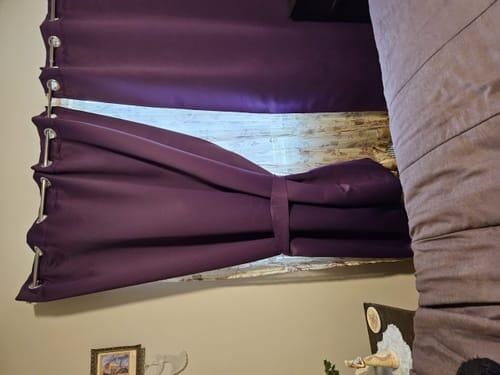 Customer photo review of Hussein 4 Layers OEKO Certified Soundproof Thermal 100% Blackout Anti-Dust Premium Custom Curtain