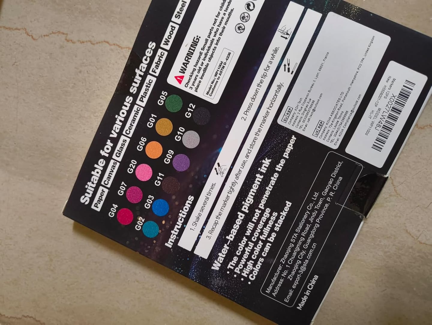 Customer photo review of 5-Pack Super Gold Markers | Ultra-fine 0.7mm tip