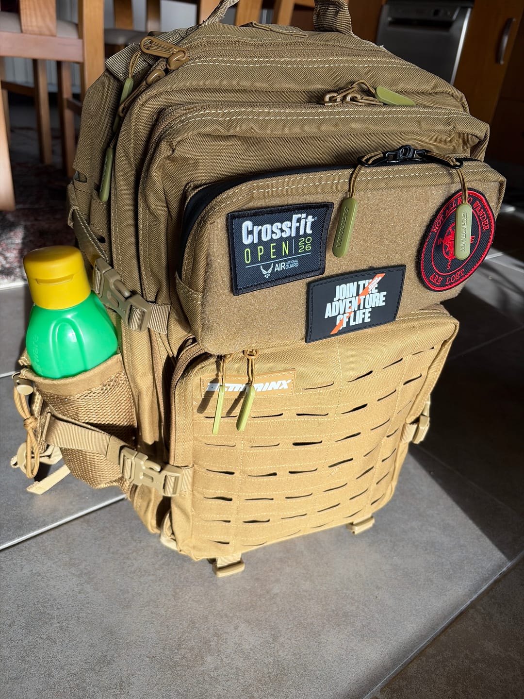 Customer photo review of Mochila Táctica V2 All In 45L Khaki
