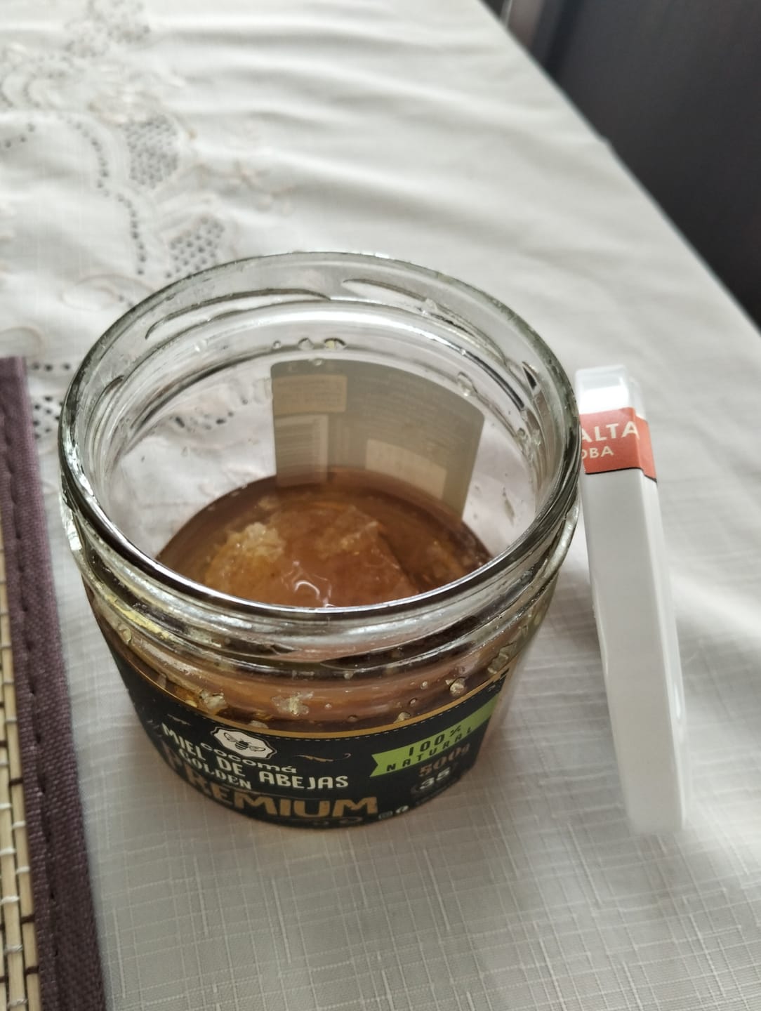 Customer photo review of Miel Con Panal Origen Tierra Alta Córdoba