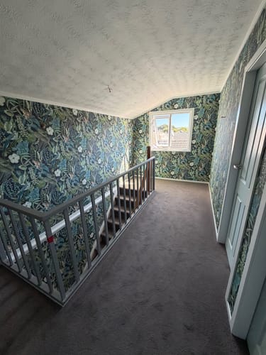 Customer photo review of Masoala Tropical Crane Wallpaper - Navy - Last 107 Rolls