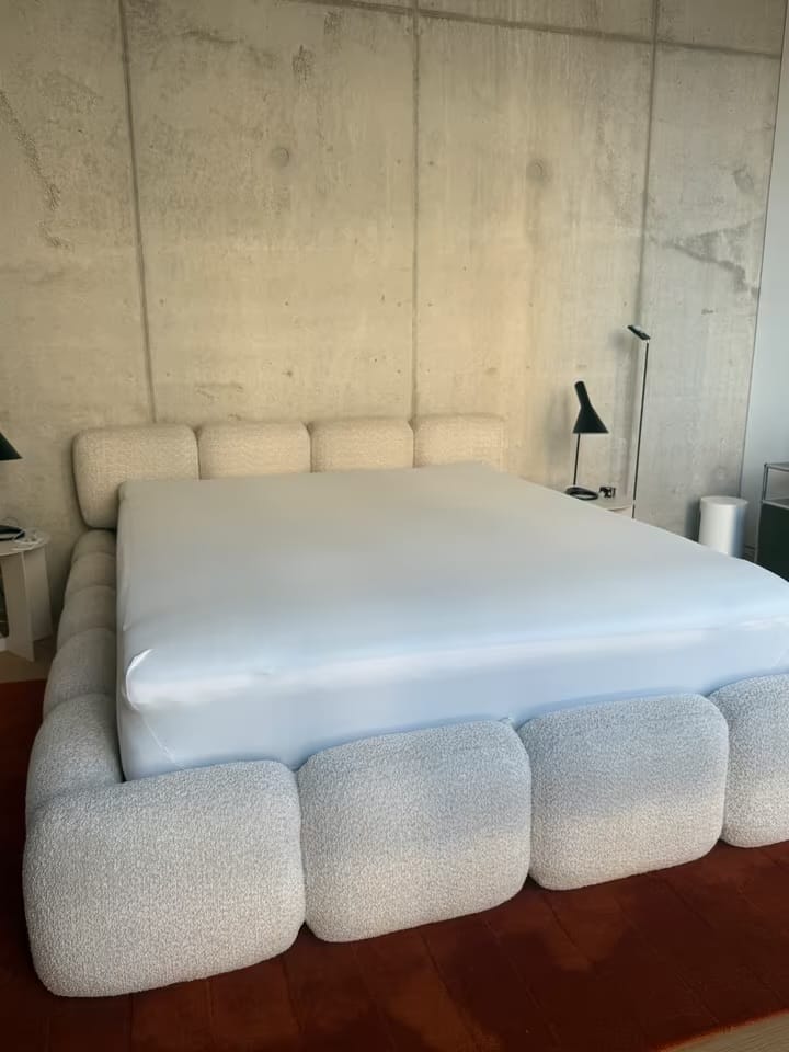 Customer photo review of Bom Çift Kişilik Karyola Kırık Beyaz Teddy