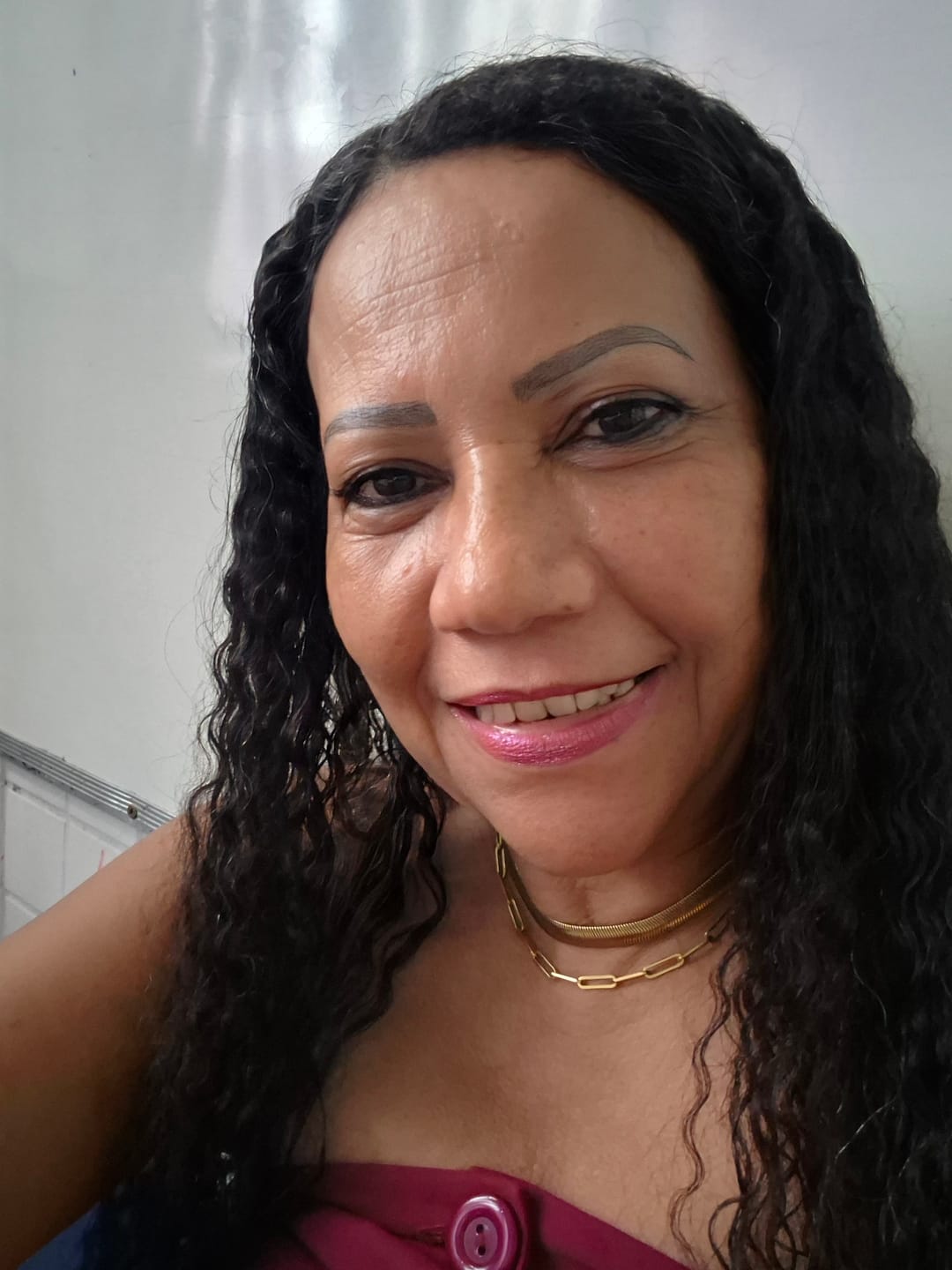 Customer photo review of Colar Gargantilha Gaia Malha Banhado em Ouro 18k