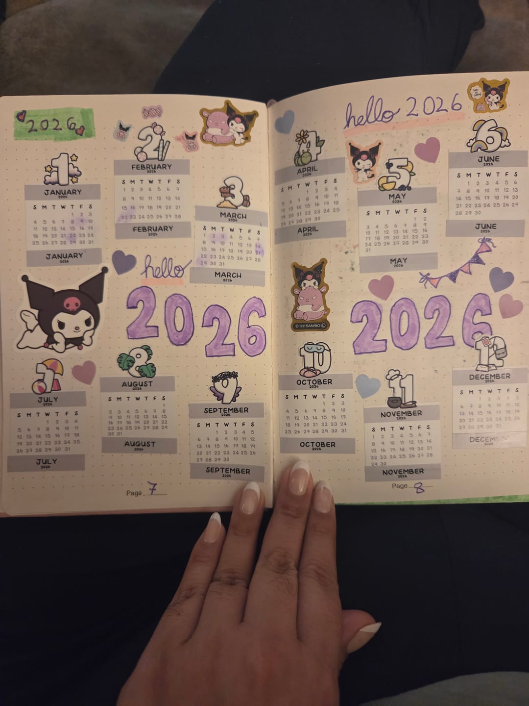 Customer photo review of 2026 Mini Themed Calendars
