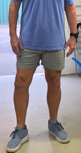Customer photo review of Ultra-Stretch 5" Chino Shorts - Grey