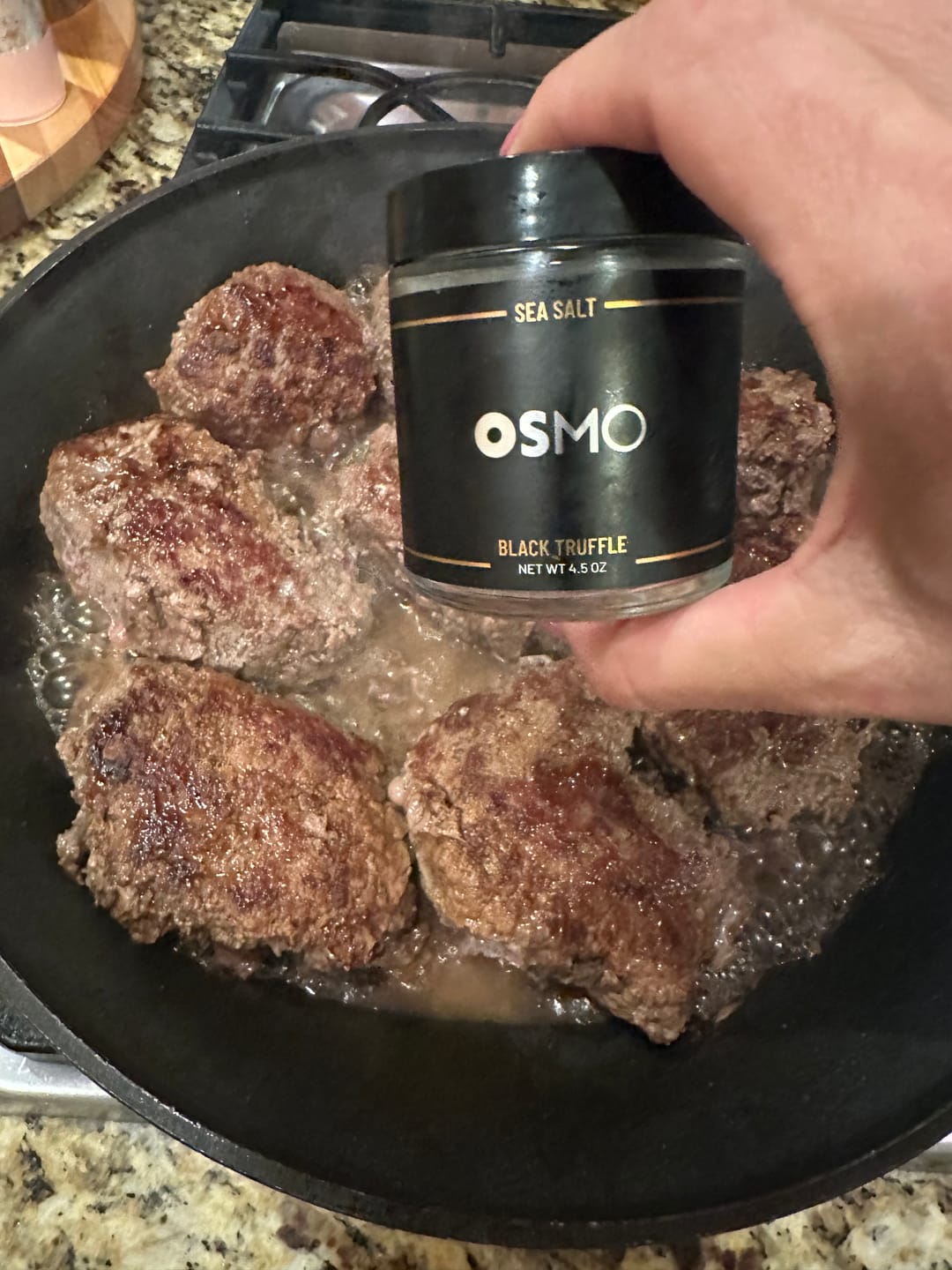 Customer photo review of Black Truffle Sea Salt | Chef Collection